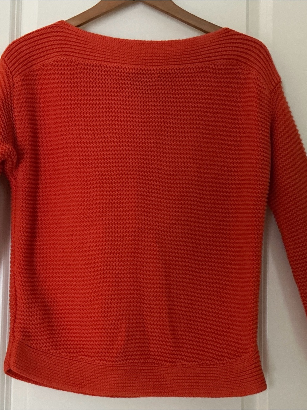 Vintage Lauren Ralph Lauren Orange Textured Knit Sweater crop  sz L